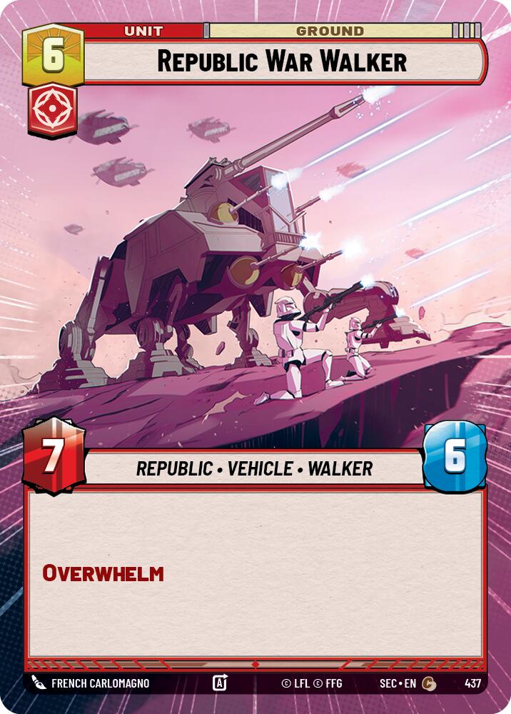Republic War Walker (437) (Hyperspace) (437) [Secrets of Power] | Cards and Coasters CA