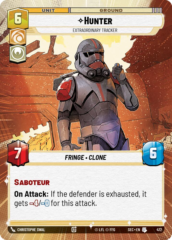 Hunter - Extraordinary Tracker (Hyperspace) (472) (472) [Secrets of Power] | Cards and Coasters CA