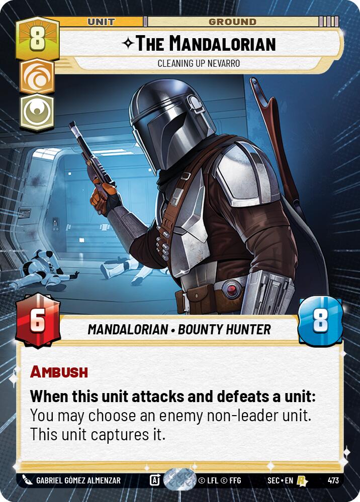 The Mandalorian - Cleaning up Nevarro (Hyperspace) (473) (473) [Secrets of Power] | Cards and Coasters CA