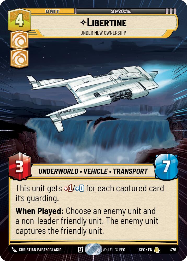 Libertine - Under New Ownership (Hyperspace) (476) (476) [Secrets of Power] | Cards and Coasters CA