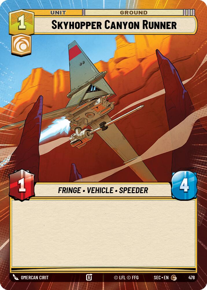 Skyhopper Canyon Runner (478) (Hyperspace) (478) [Secrets of Power] | Cards and Coasters CA