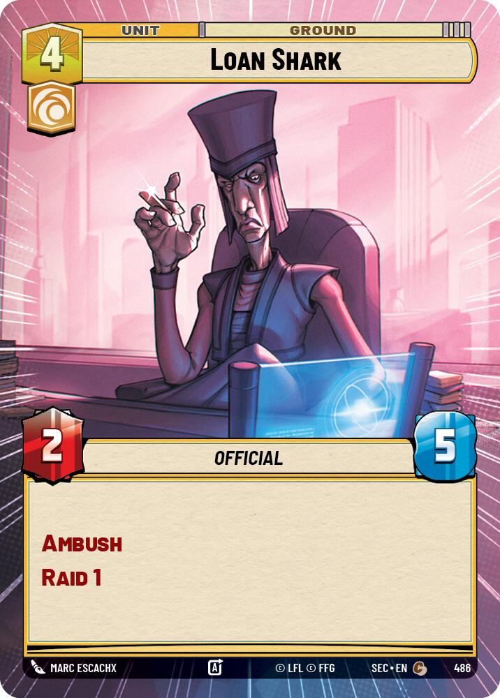 Loan Shark (486) (Hyperspace) (486) [Secrets of Power] | Cards and Coasters CA