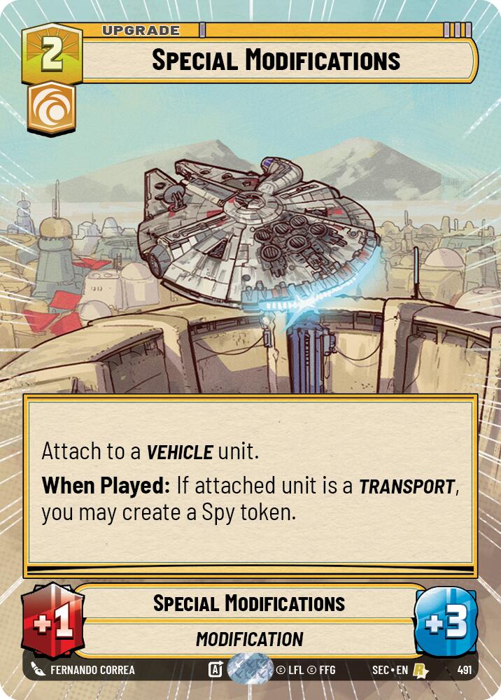 Special Modifications (491) (Hyperspace) (491) [Secrets of Power] | Cards and Coasters CA