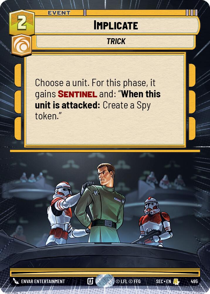Implicate (495) (Hyperspace) (495) [Secrets of Power] | Cards and Coasters CA