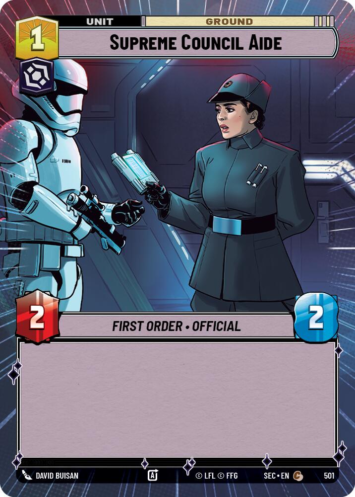 Supreme Council Aide (501) (Hyperspace) (501) [Secrets of Power] | Cards and Coasters CA