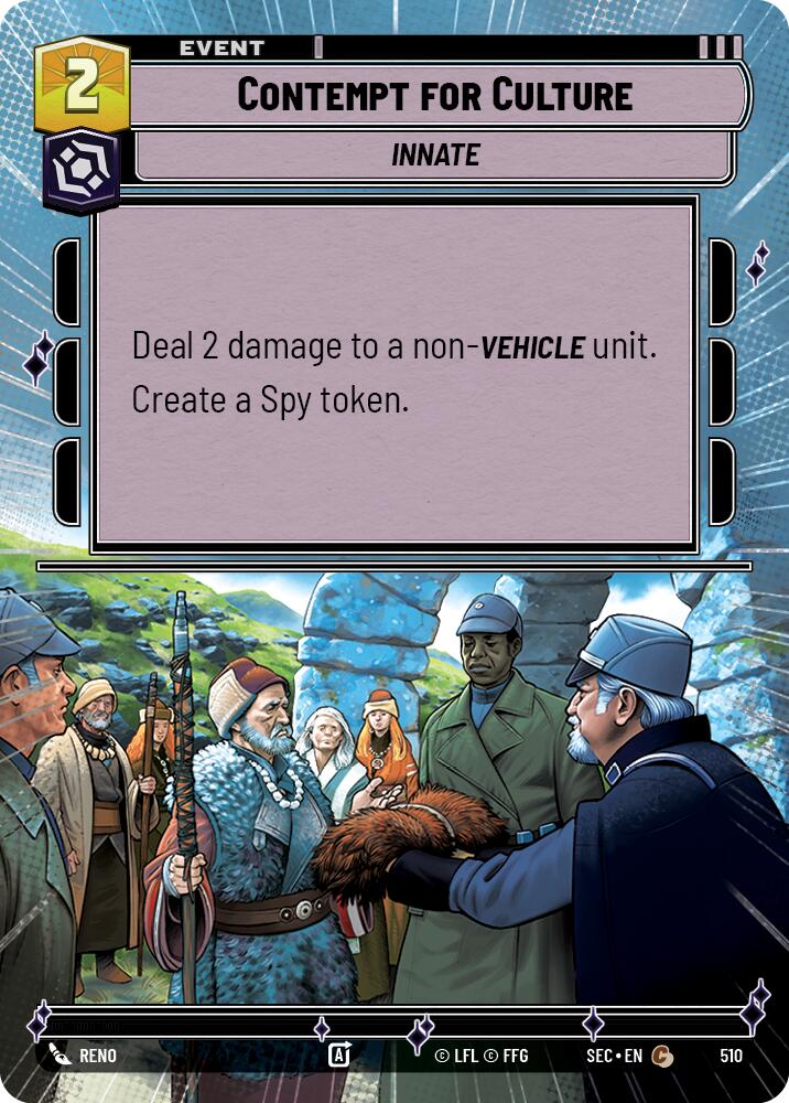 Contempt for Culture (510) (Hyperspace) (510) [Secrets of Power] | Cards and Coasters CA