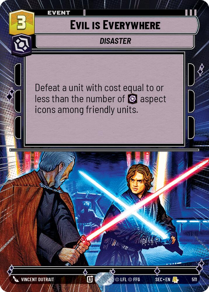 Evil is Everywhere (511) (Hyperspace) (511) [Secrets of Power] | Cards and Coasters CA