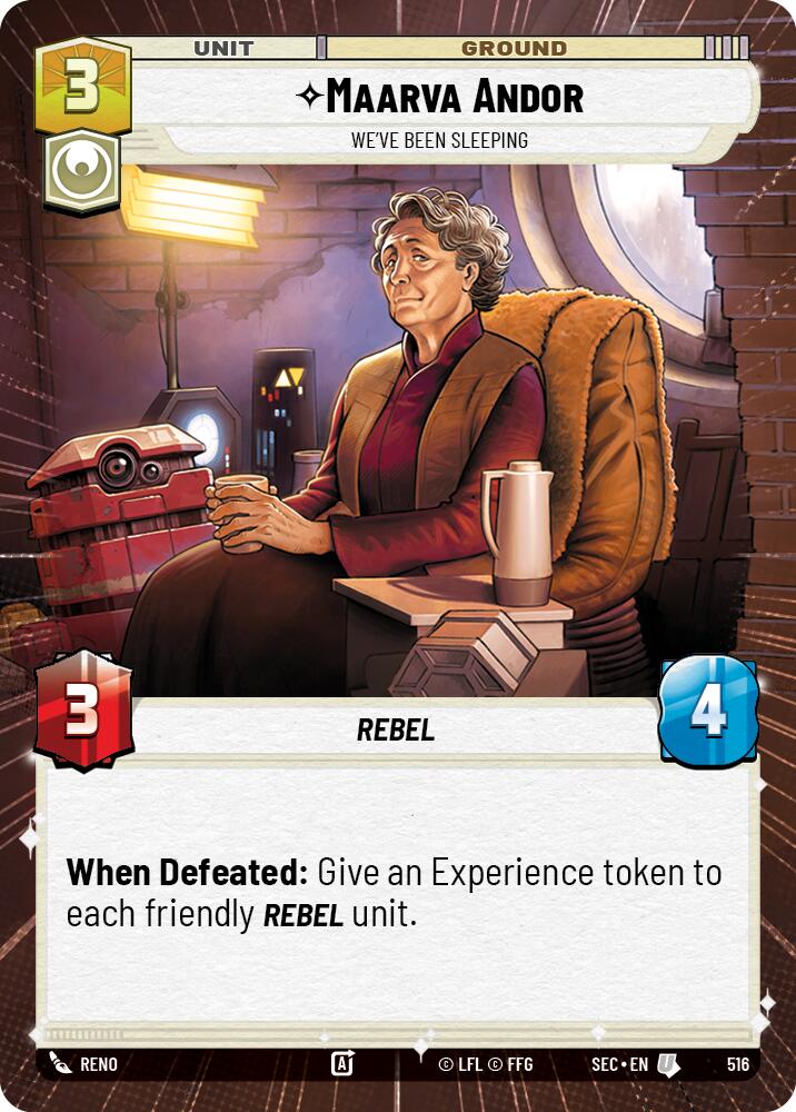 Maarva Andor - We've Been Sleeping (Hyperspace) (516) (516) [Secrets of Power] | Cards and Coasters CA