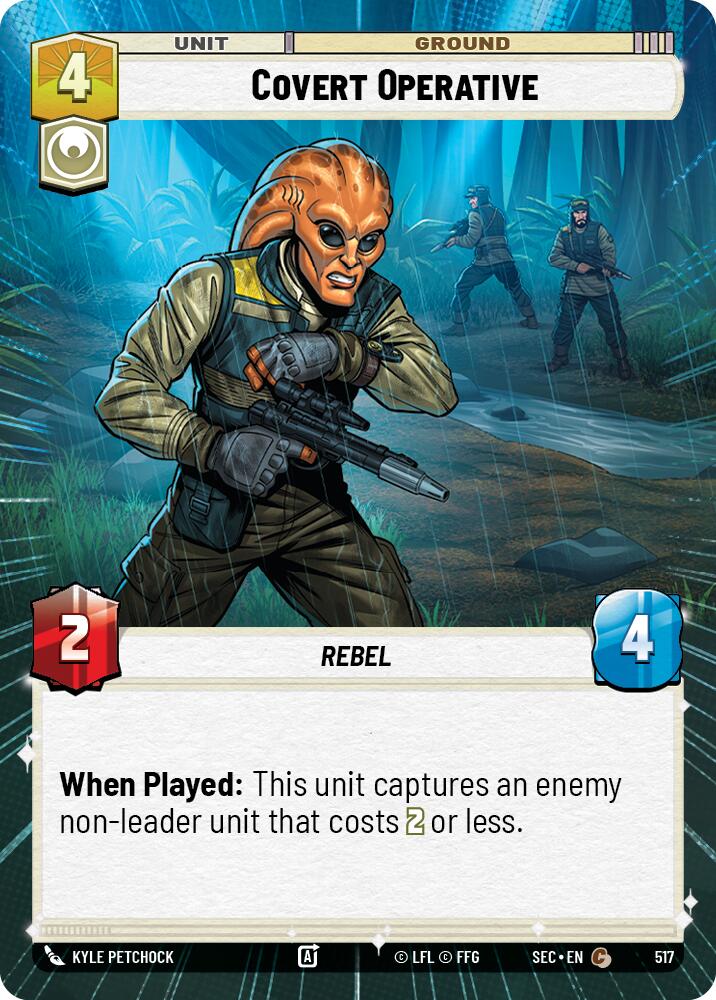 Covert Operative (517) (Hyperspace) (517) [Secrets of Power] | Cards and Coasters CA