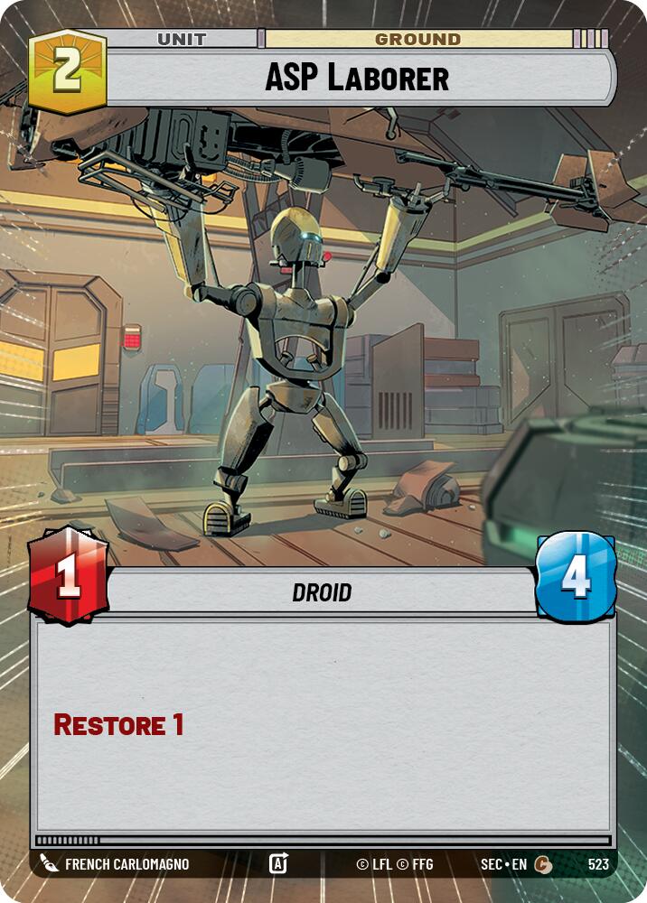 ASP Laborer (523) (Hyperspace) (523) [Secrets of Power] | Cards and Coasters CA