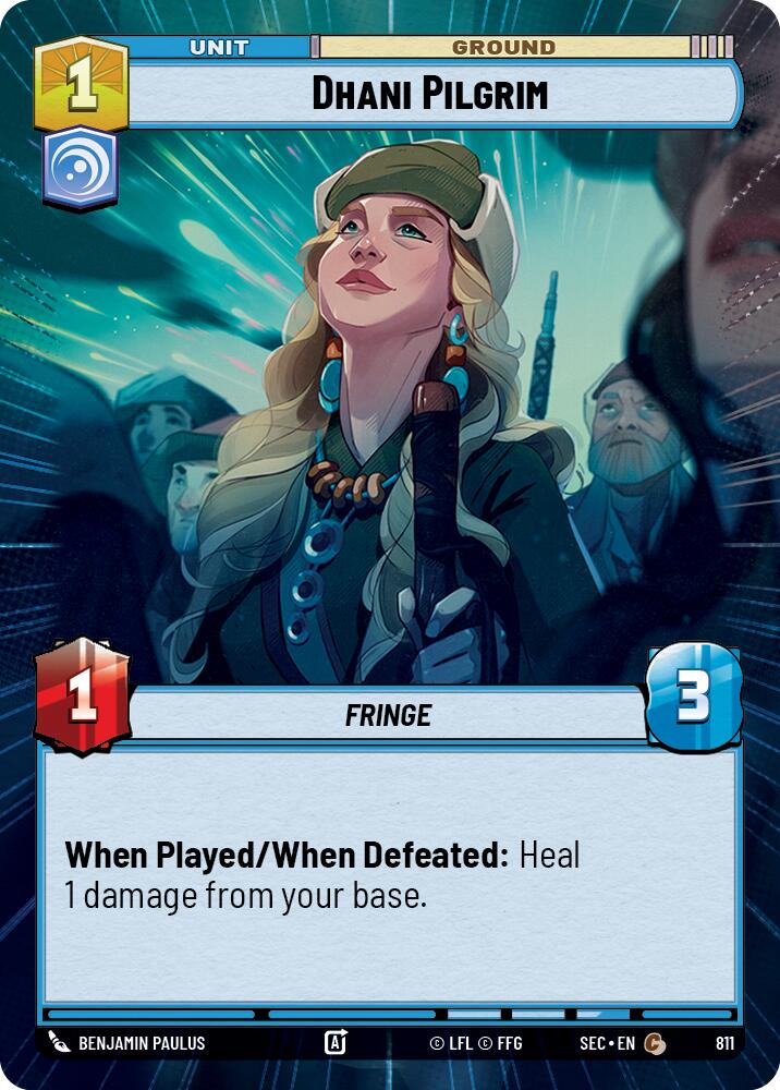 Dhani Pilgrim (811) (Hyperspace Foil) (811) [Secrets of Power] | Cards and Coasters CA