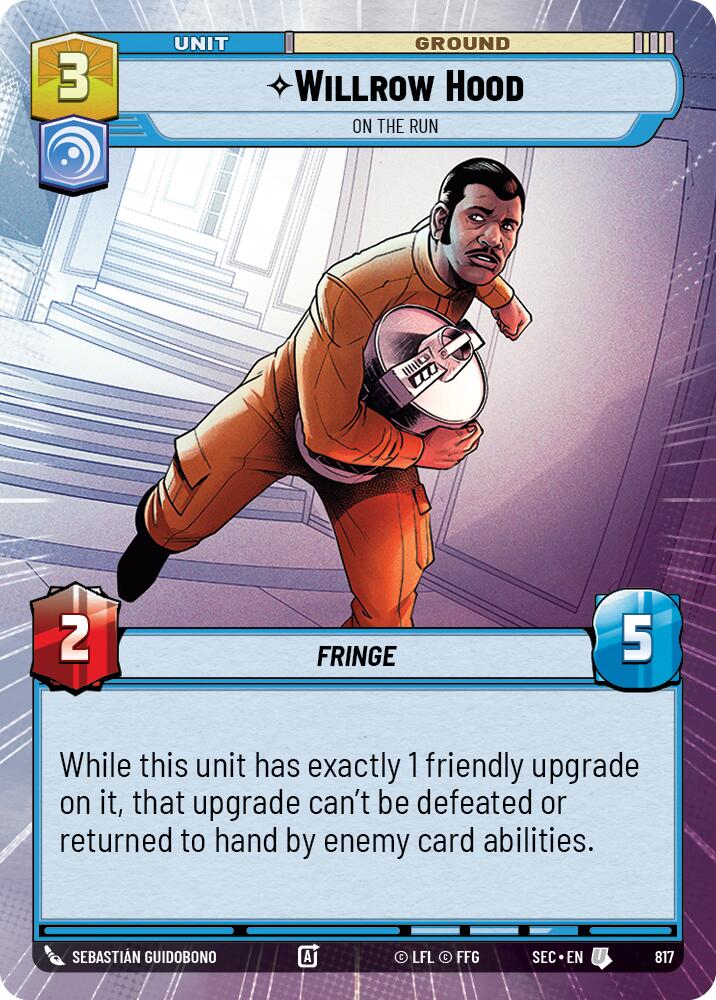 Willrow Hood - On the Run (Hyperspace Foil) (817) (817) [Secrets of Power] | Cards and Coasters CA