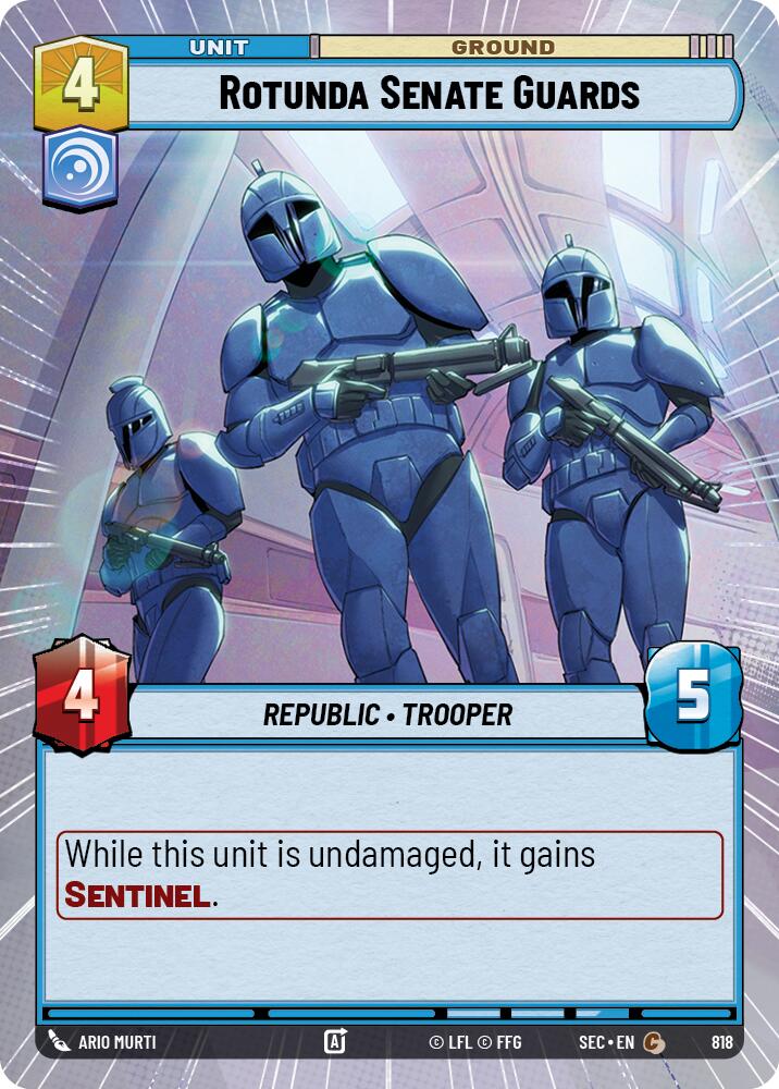 Rotunda Senate Guards (819) (Hyperspace Foil) (819) [Secrets of Power] | Cards and Coasters CA