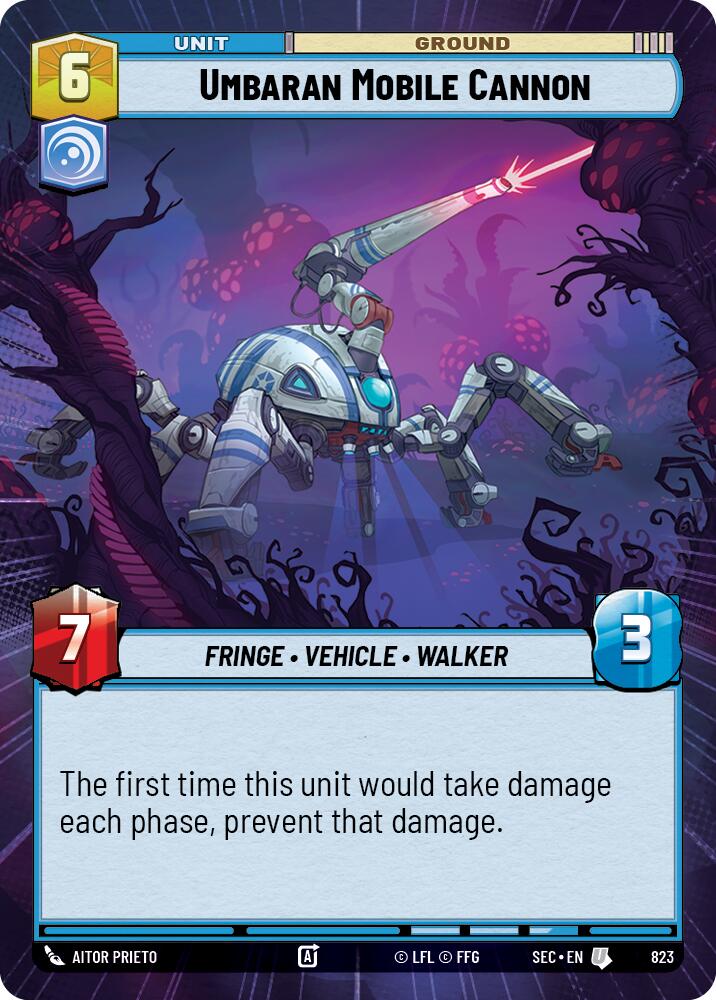 Umbaran Mobile Cannon (823) (Hyperspace Foil) (823) [Secrets of Power] | Cards and Coasters CA