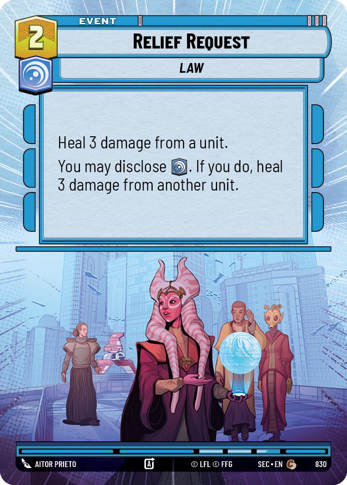 Relief Request (830) (Hyperspace Foil) (830) [Secrets of Power] | Cards and Coasters CA