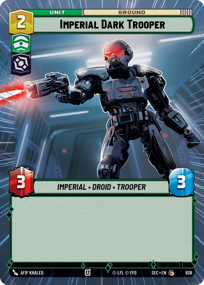 Imperial Dark Trooper (836) (Hyperspace Foil) (836) [Secrets of Power] | Cards and Coasters CA