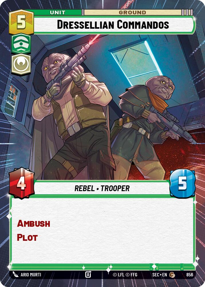 Dressellian Commandos (856) (Hyperspace Foil) (856) [Secrets of Power] | Cards and Coasters CA