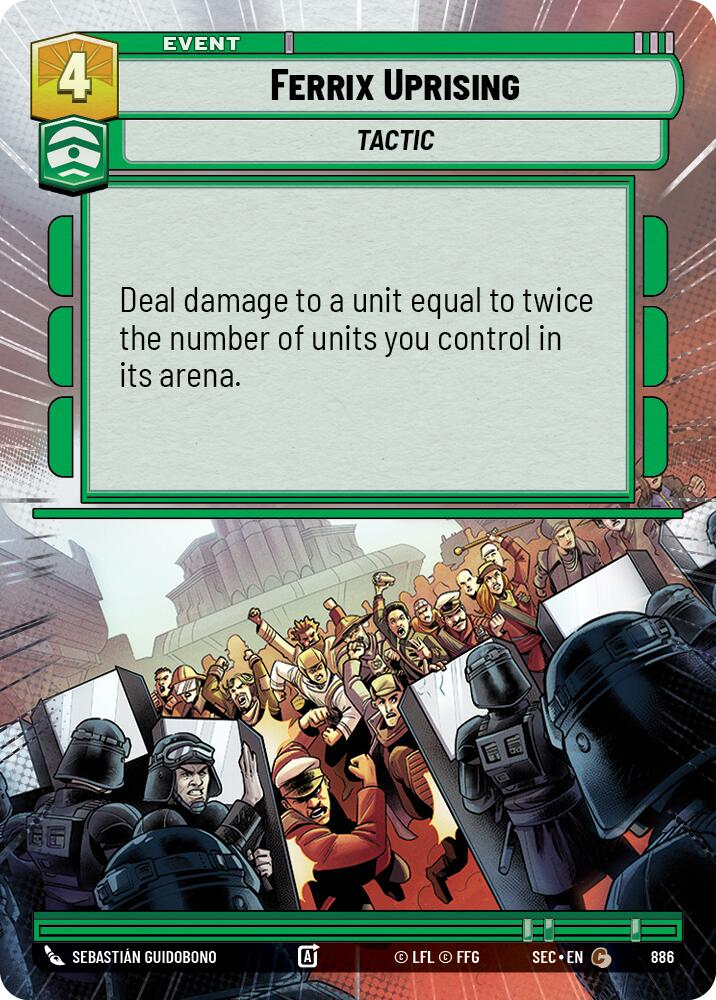 Ferrix Uprising (886) (Hyperspace Foil) (886) [Secrets of Power] | Cards and Coasters CA