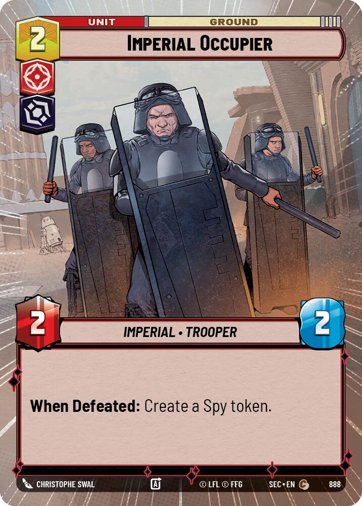 Imperial Occupier (888) (Hyperspace Foil) (888) [Secrets of Power] | Cards and Coasters CA