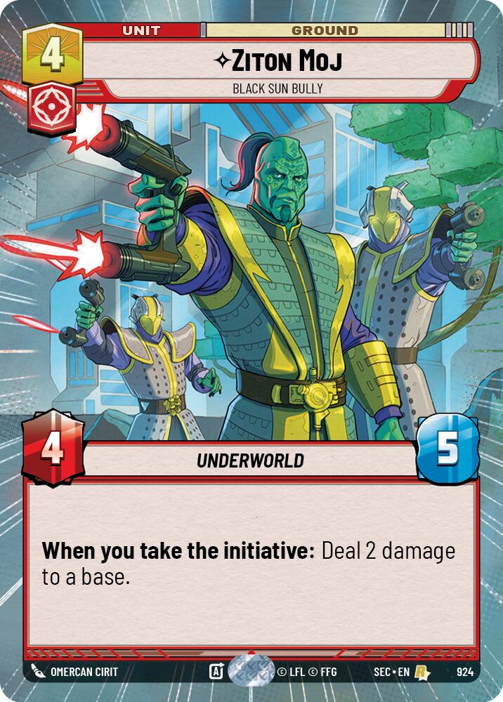 Ziton Moj - Black Sun Bully (Hyperspace Foil) (924) (924) [Secrets of Power] | Cards and Coasters CA