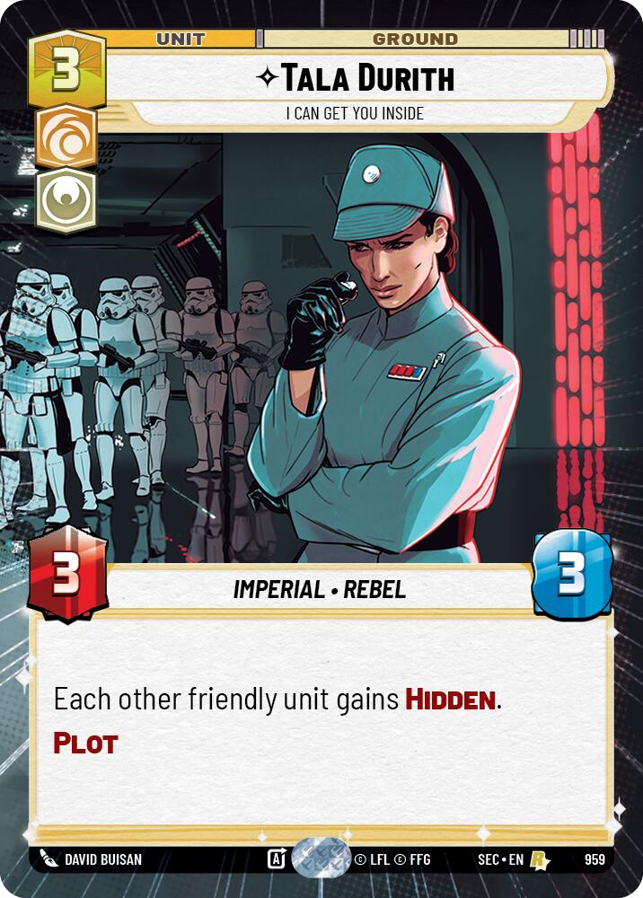 Tala Durith - I Can Get You Inside (Hyperspace Foil) (959) (959) [Secrets of Power] | Cards and Coasters CA