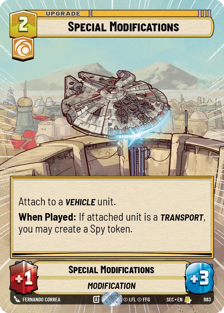 Special Modifications (983) (Hyperspace Foil) (983) [Secrets of Power] | Cards and Coasters CA
