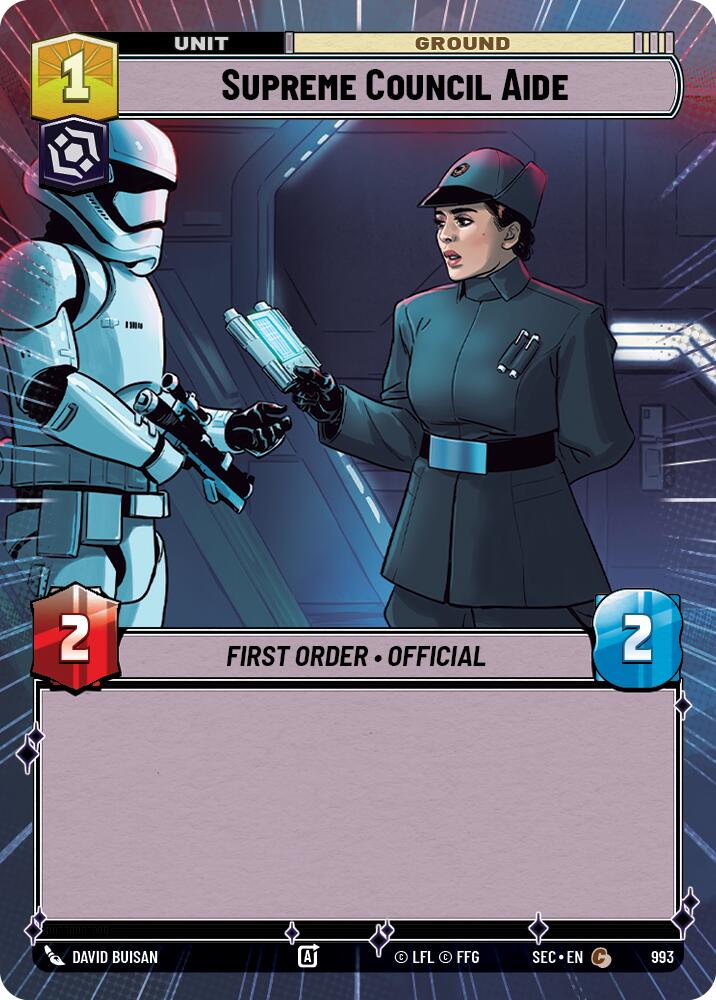 Supreme Council Aide (993) (Hyperspace Foil) (993) [Secrets of Power] | Cards and Coasters CA