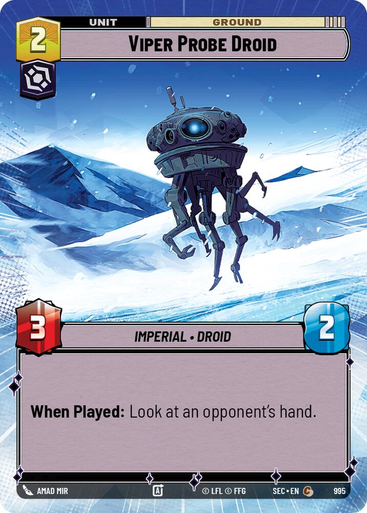 Viper Probe Droid (995) (Hyperspace Foil) (995) [Secrets of Power] | Cards and Coasters CA