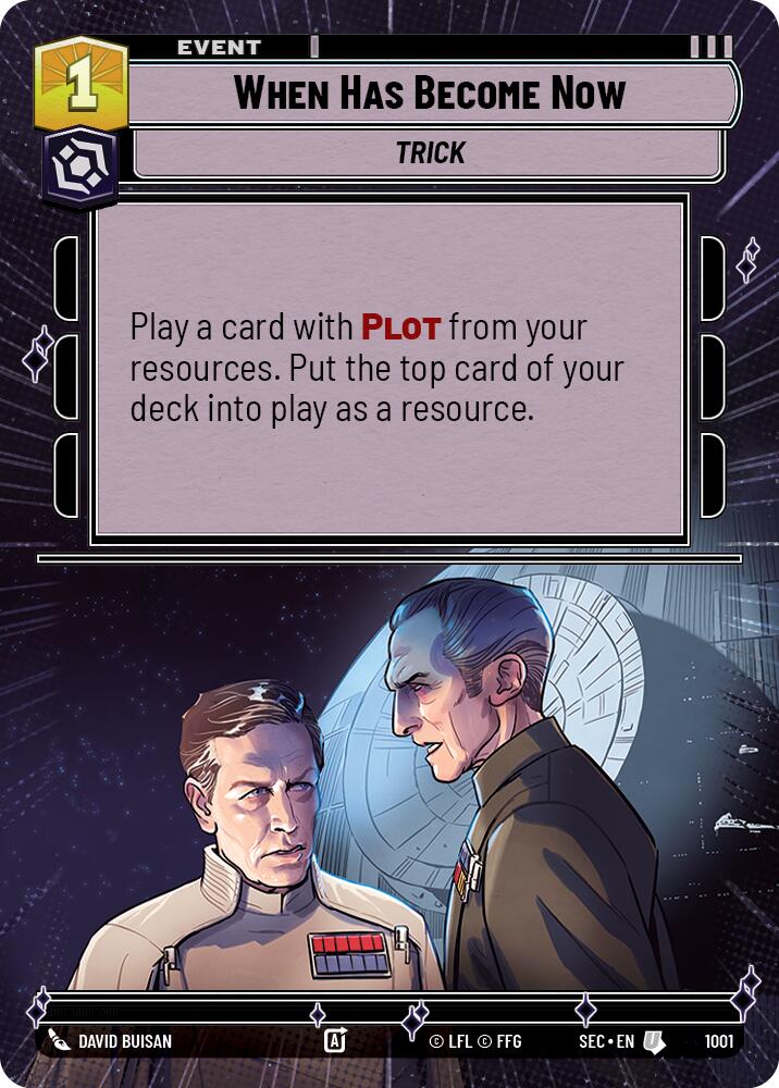 When Has Become Now (1001) (Hyperspace Foil) (1001) [Secrets of Power] | Cards and Coasters CA