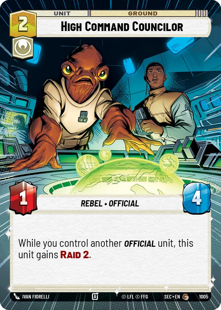 High Command Councilor (1005) (Hyperspace Foil) (1005) [Secrets of Power] | Cards and Coasters CA