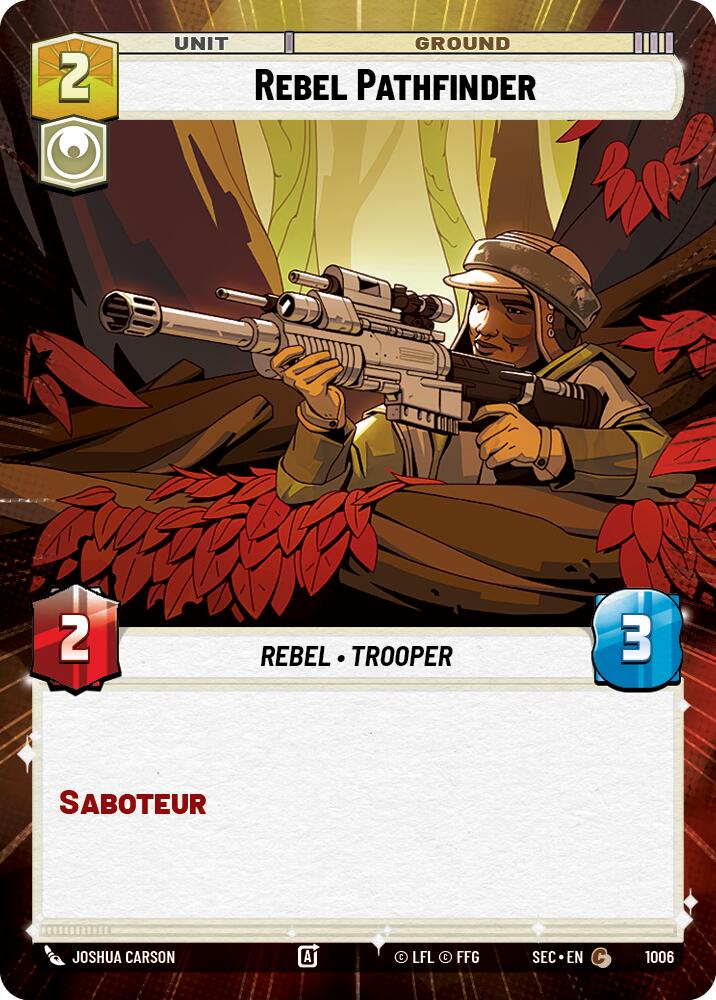 Rebel Pathfinder (1006) (Hyperspace Foil) (1006) [Secrets of Power] | Cards and Coasters CA
