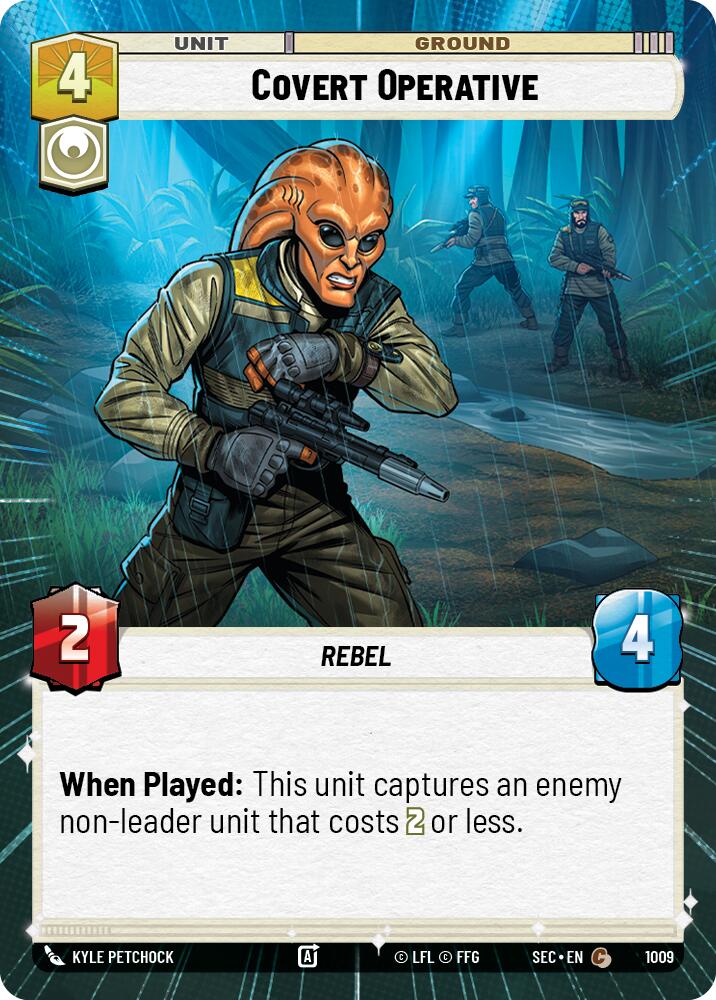 Covert Operative (1009) (Hyperspace Foil) (1009) [Secrets of Power] | Cards and Coasters CA