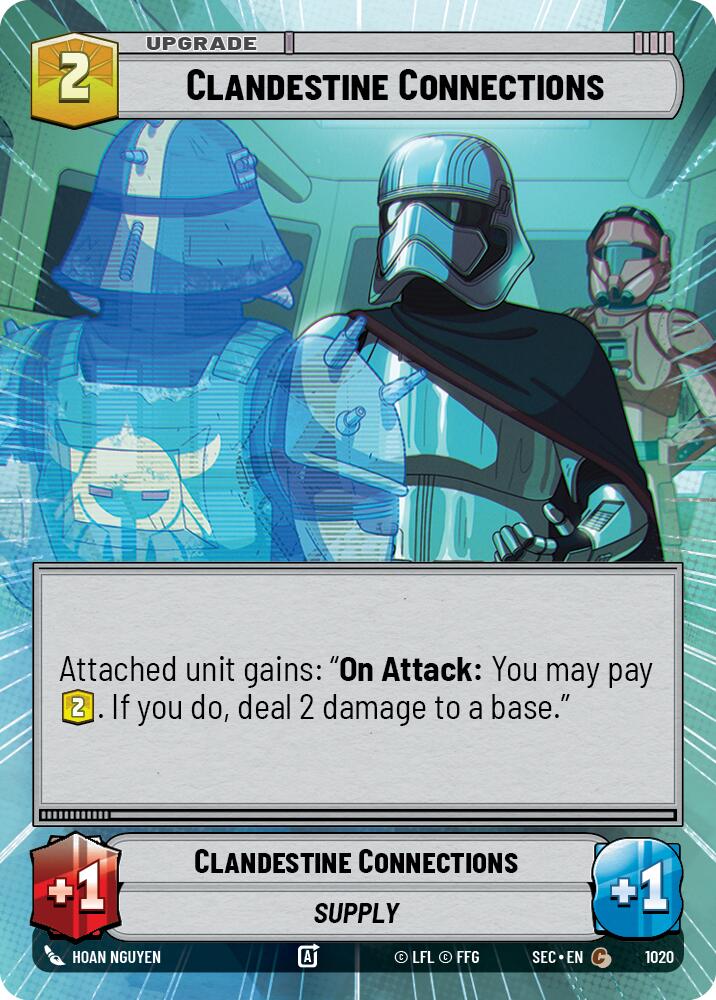 Clandestine Connections (1020) (Hyperspace Foil) (1020) [Secrets of Power] | Cards and Coasters CA