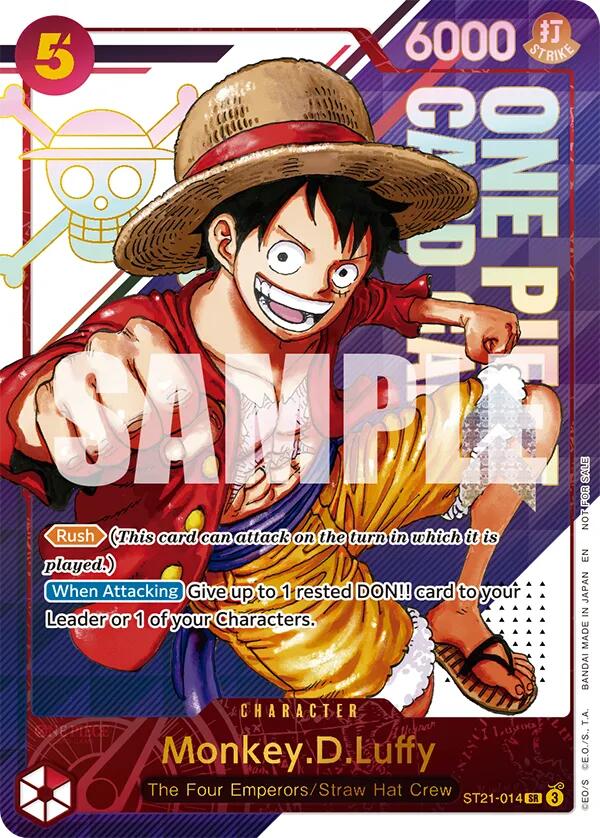 Monkey.D.Luffy (ST21-014) (3rd Anniversary Treasure Campaign Pack) [One Piece Promotion Cards] | Cards and Coasters CA