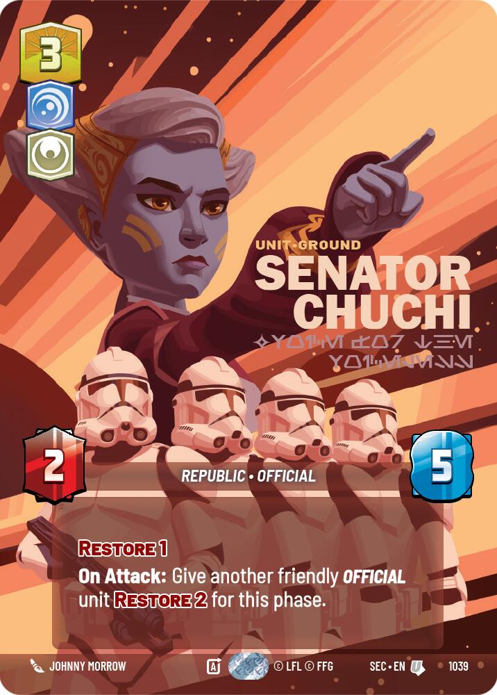 Senator Chuchi - Voice for the Voiceless (Prestige) (1039) (1039) [Secrets of Power] | Cards and Coasters CA