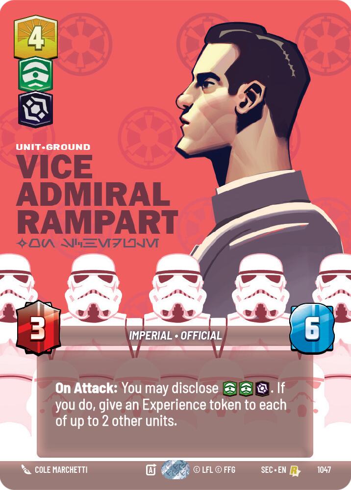 Vice Admiral Rampart - On Schedule (Prestige) (1047) (1047) [Secrets of Power] | Cards and Coasters CA
