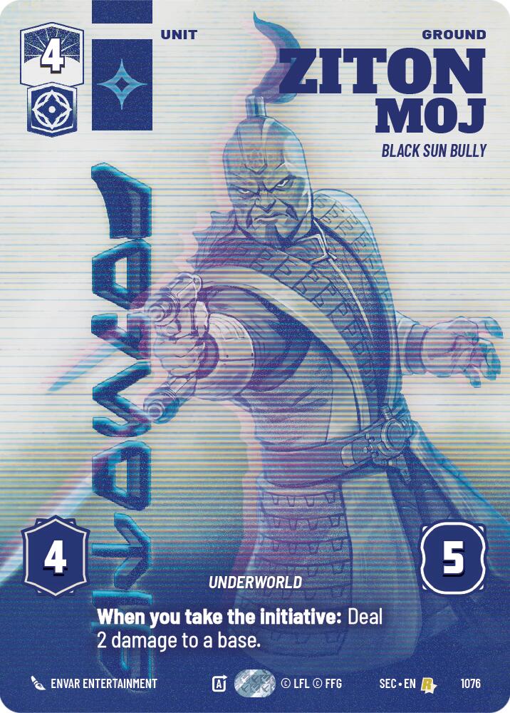 Ziton Moj - Black Sun Bully (Prestige) (1076) (1076) [Secrets of Power] | Cards and Coasters CA