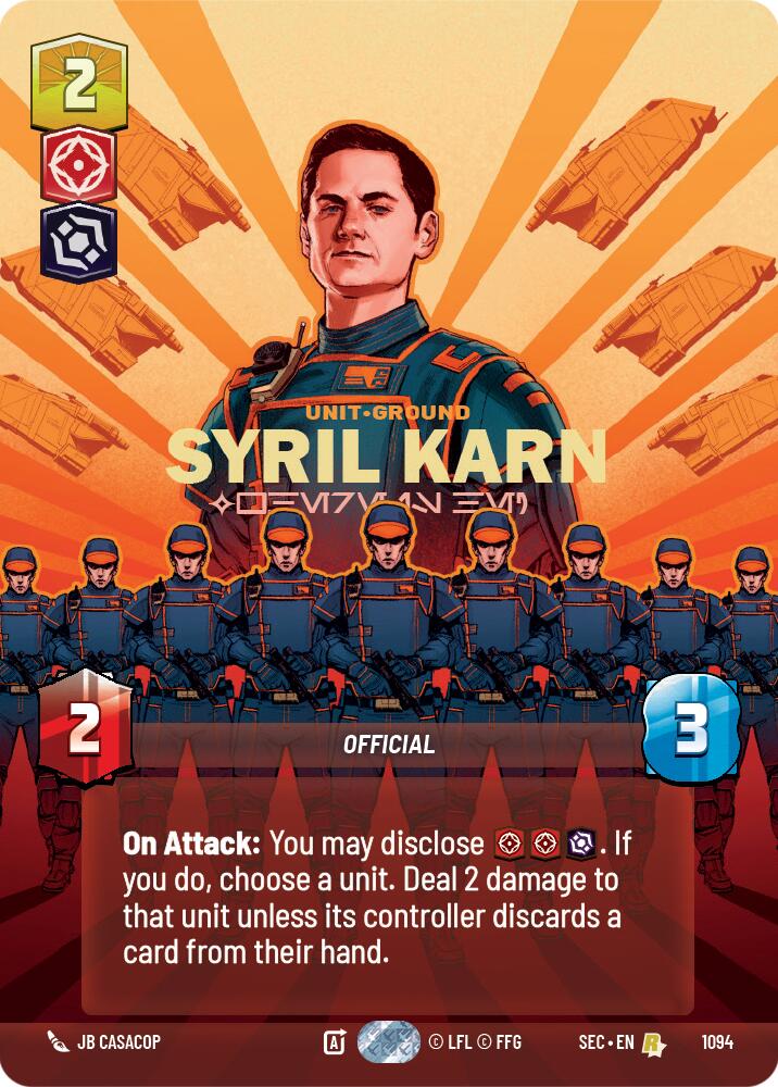Syril Karn - Where Is He? (Prestige Foil) (1094) (1094) [Secrets of Power] | Cards and Coasters CA