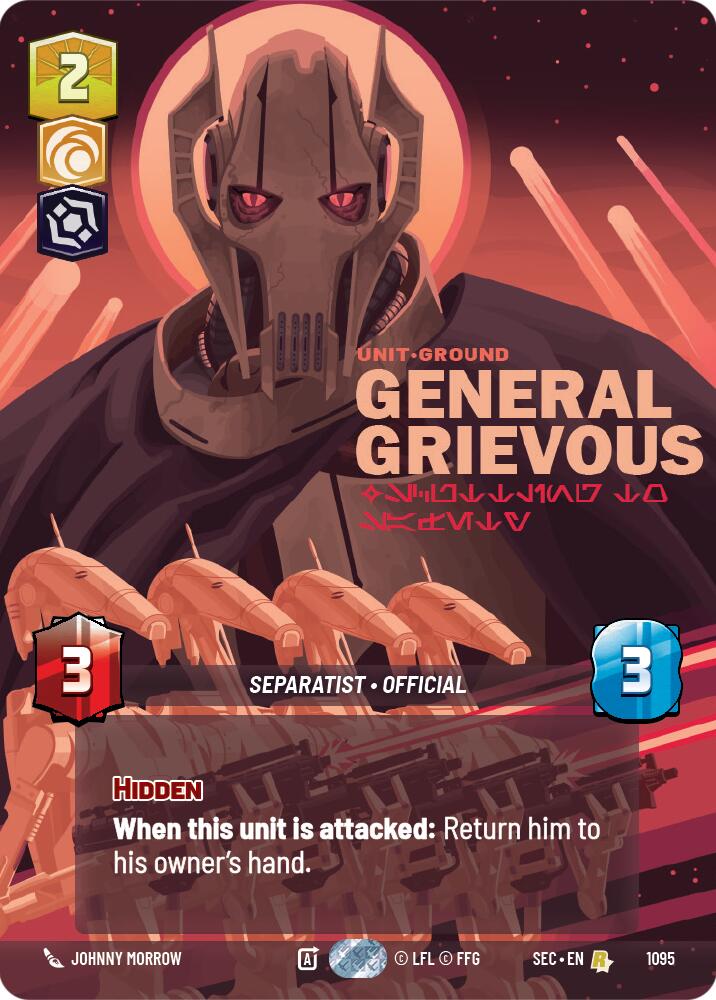 General Grievous - Scuttling to Safety (Prestige Foil) (1095) (1095) [Secrets of Power] | Cards and Coasters CA