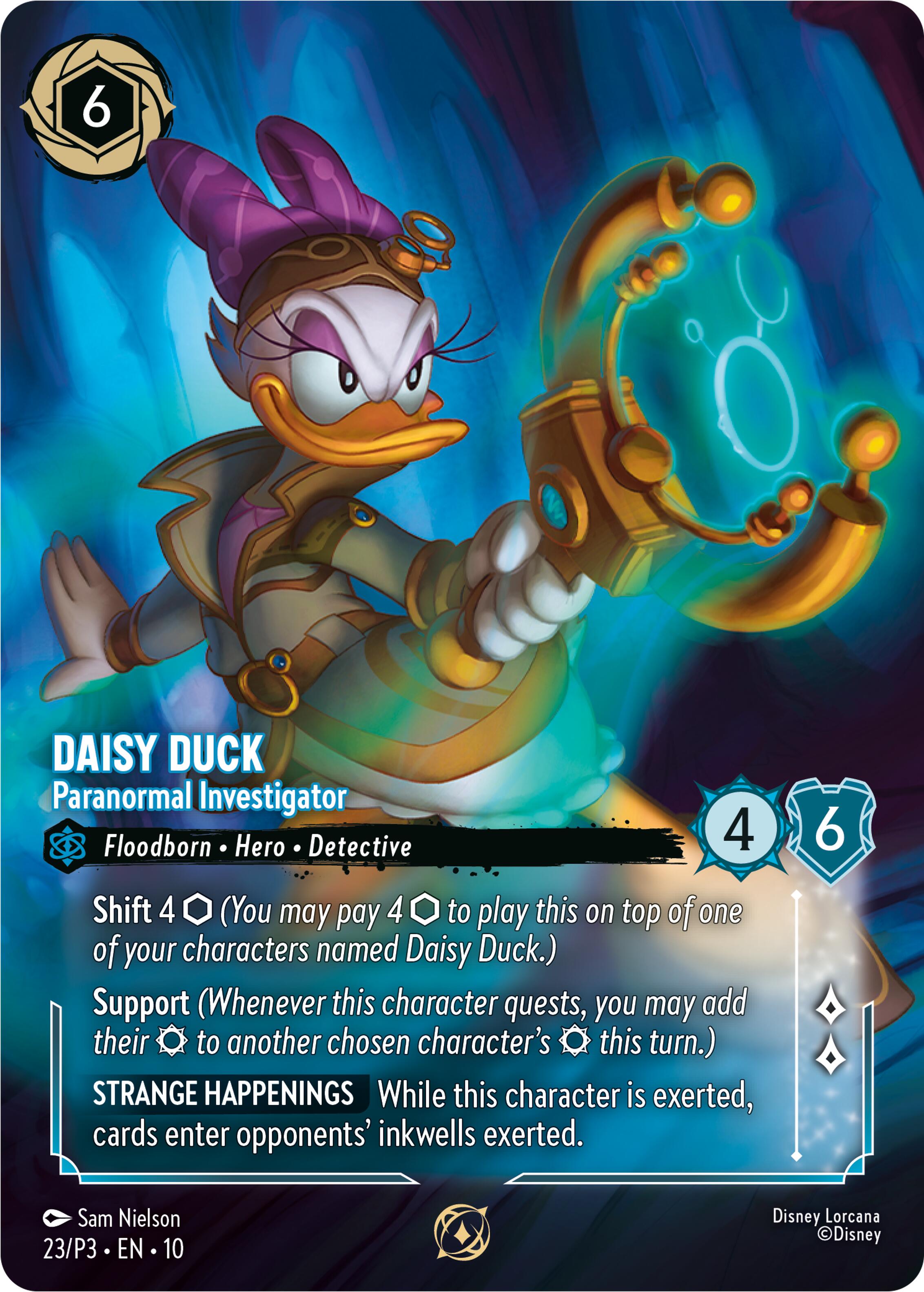 Daisy Duck - Paranormal Investigator (Store Championship Participant) (23) [Promo Cards] | Cards and Coasters CA