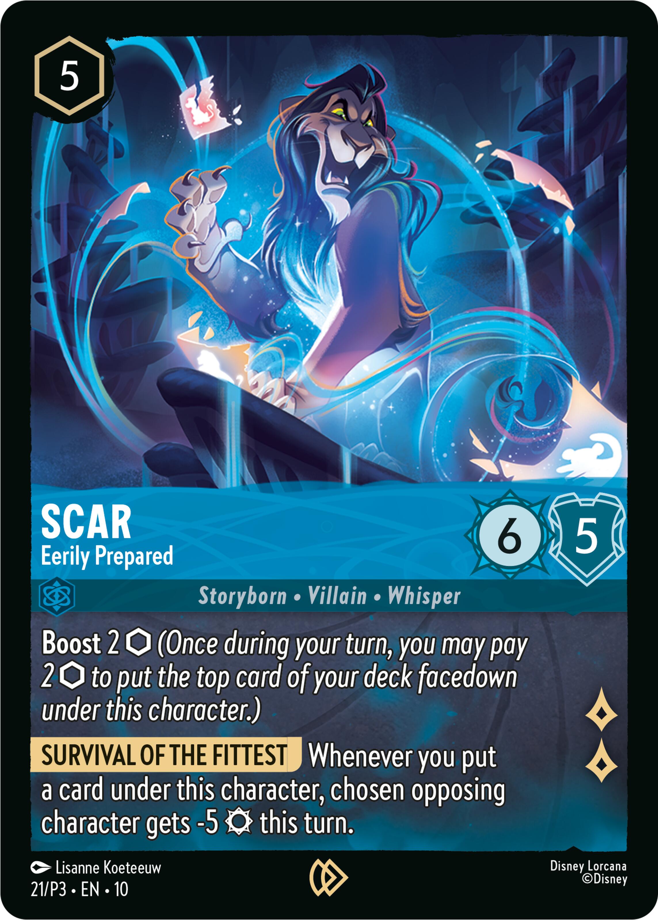 Scar - Eerily Prepared (21) [Promo Cards] | Cards and Coasters CA