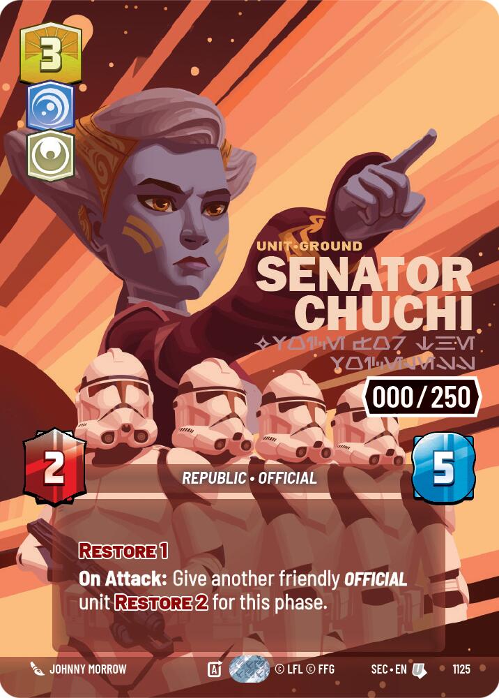 Senator Chuchi - Voice for the Voiceless (Serialized) (1125) (1125) [Secrets of Power] | Cards and Coasters CA