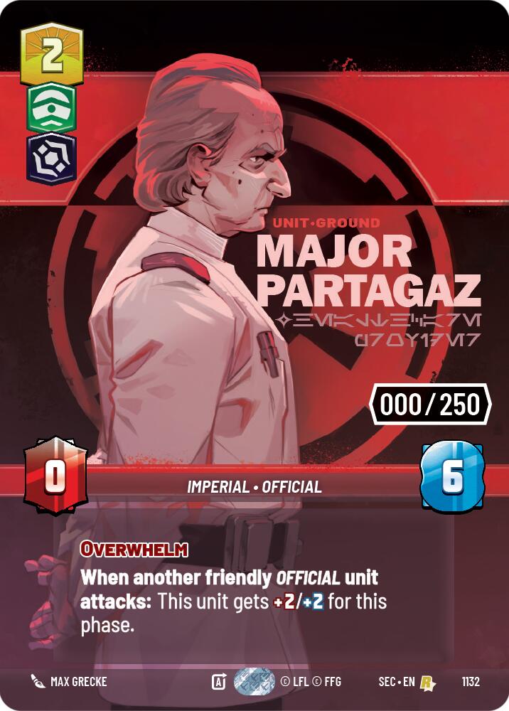 Major Partagaz - Healthcare Provider (Serialized) (1132) (1132) [Secrets of Power] | Cards and Coasters CA