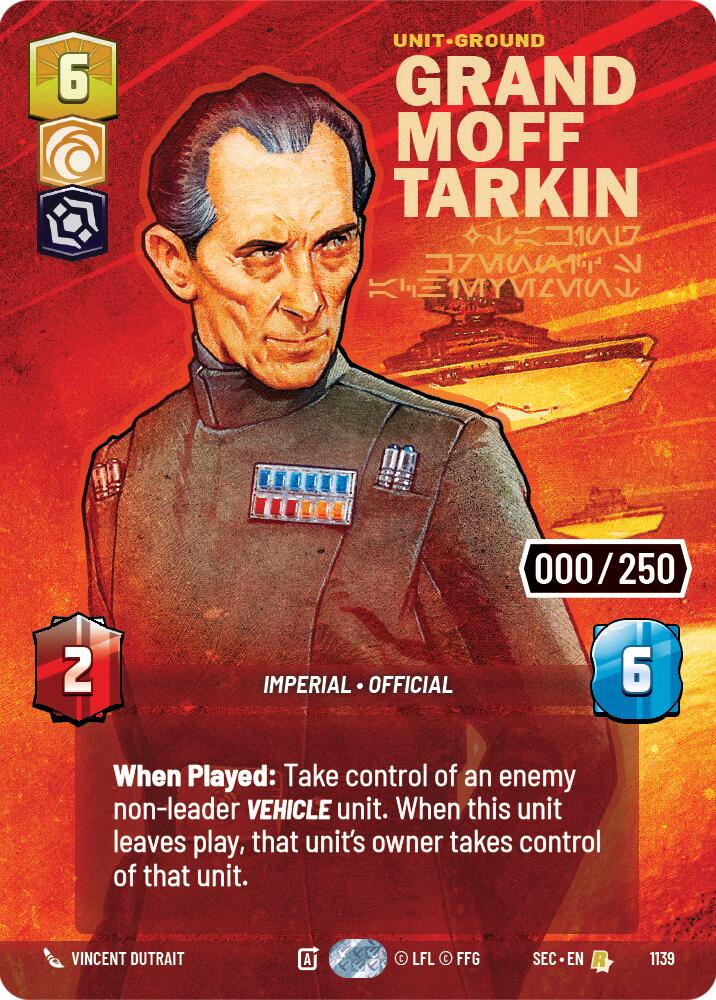 Grand Moff Tarkin - Taking Krennic's Achievement (Serialized) (1139) (1139) [Secrets of Power] | Cards and Coasters CA