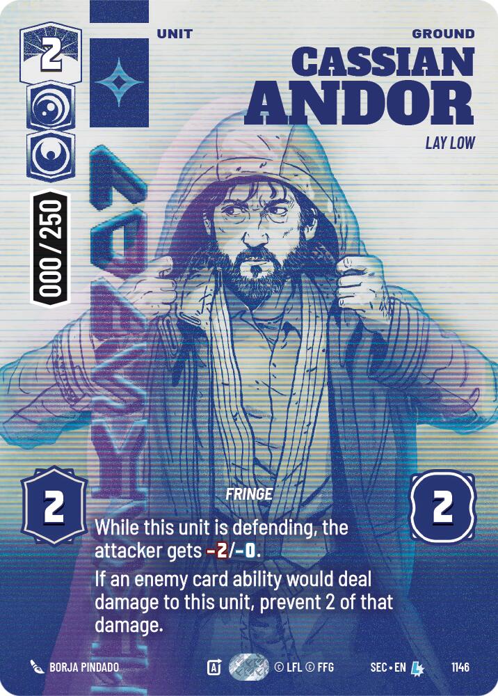 Cassian Andor - Lay Low (Serialized) (1146) (1146) [Secrets of Power] | Cards and Coasters CA