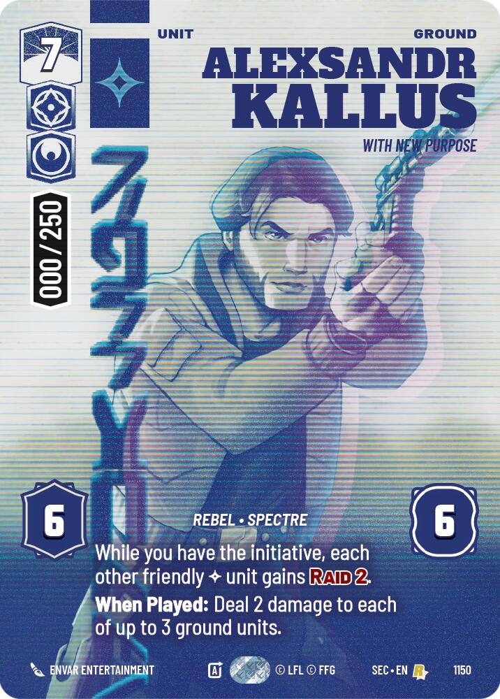 Alexsandr Kallus - With New Purpose (Serialized) (1150) (1150) [Secrets of Power] | Cards and Coasters CA