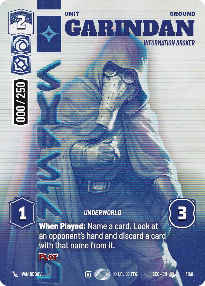 Garindan - Information Broker (Serialized) (1160) (1160) [Secrets of Power] | Cards and Coasters CA