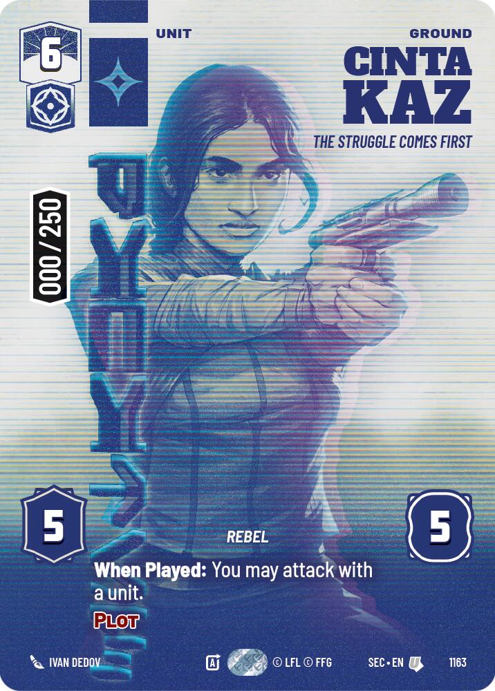 Cinta Kaz - The Struggle Comes First (Serialized) (1163) (1163) [Secrets of Power] | Cards and Coasters CA