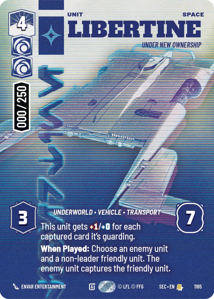 Libertine - Under New Ownership (Serialized) (1165) (1165) [Secrets of Power] | Cards and Coasters CA