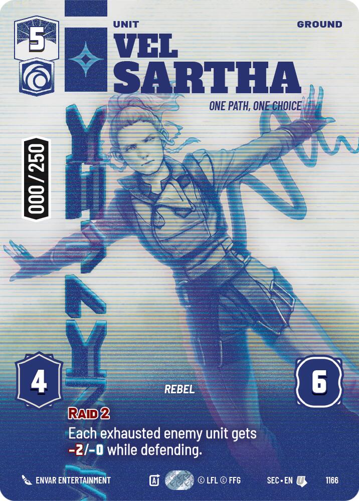 Vel Sartha - One Path, One Choice (Serialized) (1166) (1166) [Secrets of Power] | Cards and Coasters CA